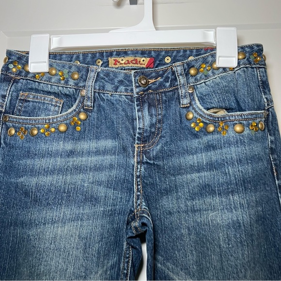 Mudd Y2K Jeans Flared Bedazzled Youth Junior Women’s Size 3 - Picture 3 of 10